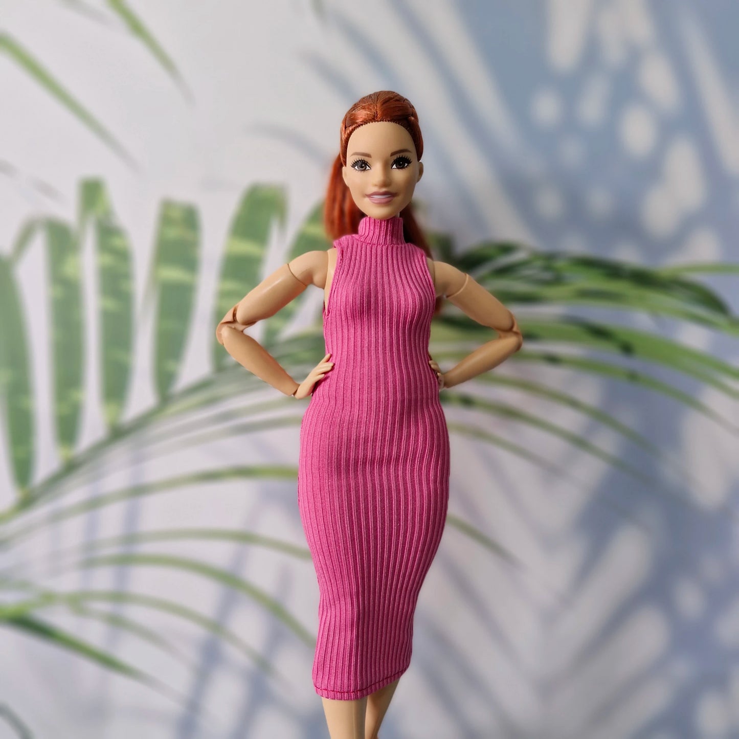 Classic Hoodless Casual Dress for Curvy Barbie