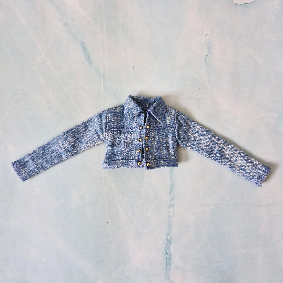 3-Piece Denim Jacket & Skirt Set for Curvy Barbie