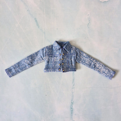 3-Piece Denim Jacket & Skirt Set for Curvy Barbie