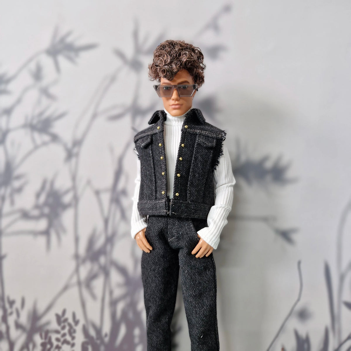 Handmade Denim Vest, Jeans & Top for Ken