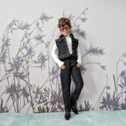 Handmade Denim Vest, Jeans & Top for Ken