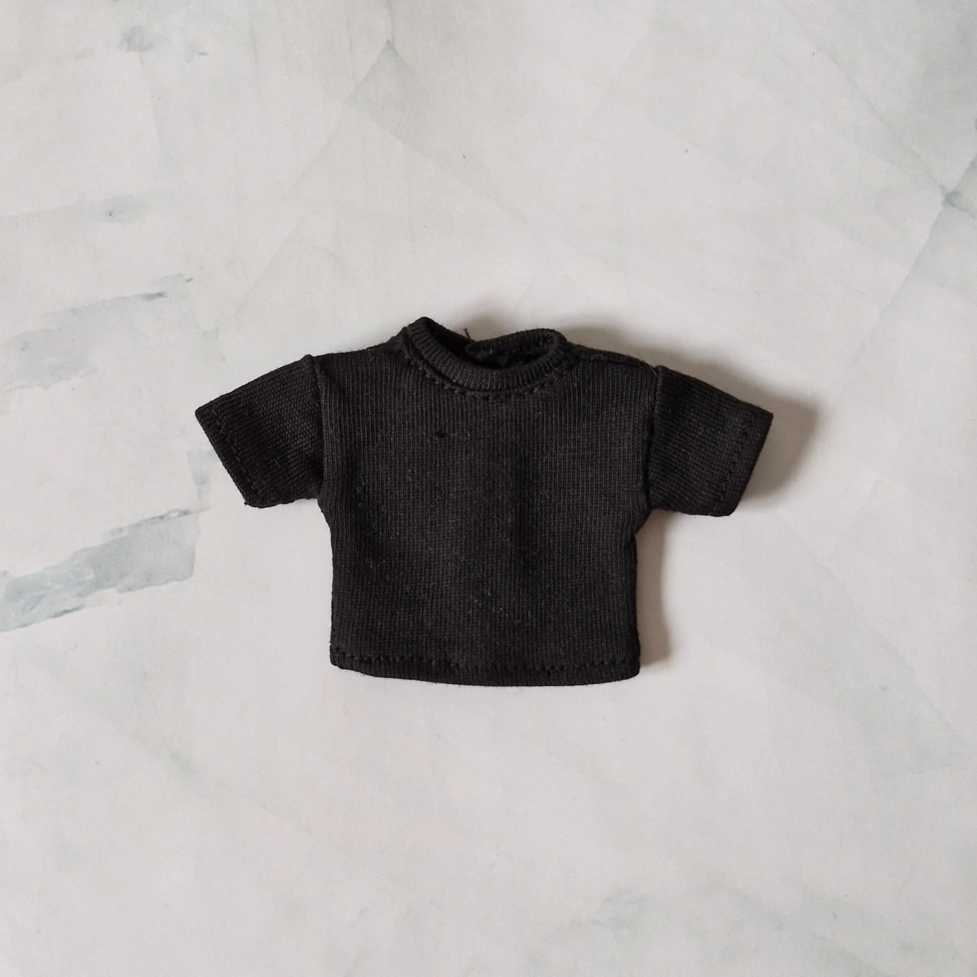 Black t-shirt for Barbie doll – handmade doll clothes