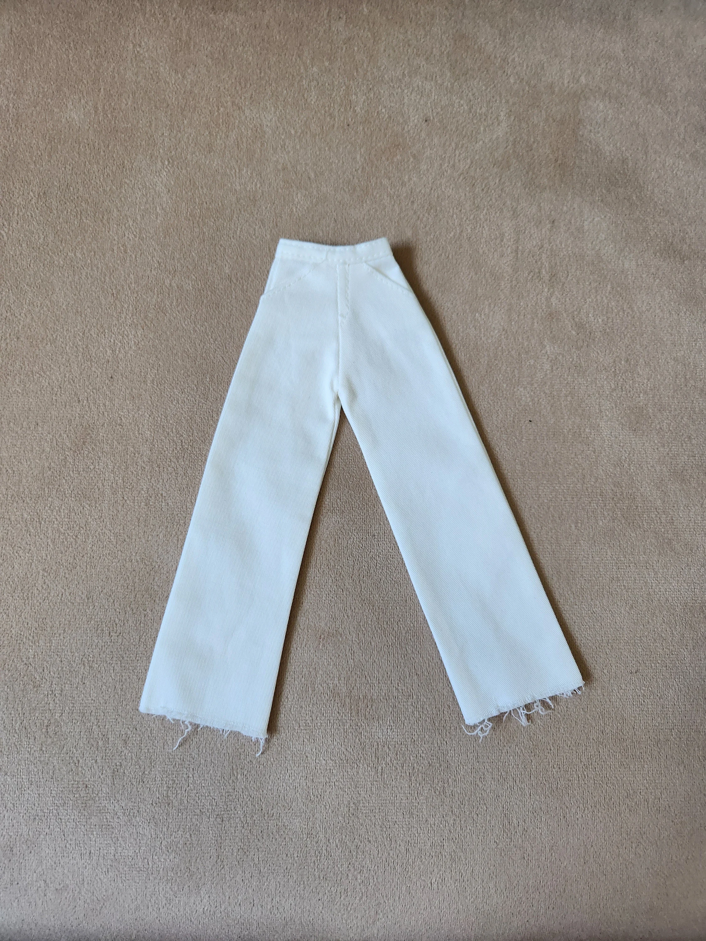 White short, skirt , pant  for barbie, 11.5' doll , White Collection clothes