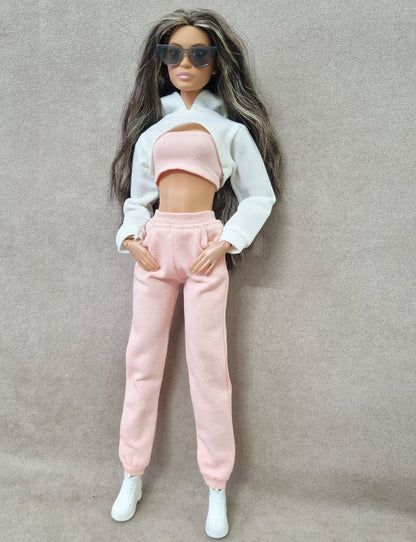 Hoodie croptop for Barbie