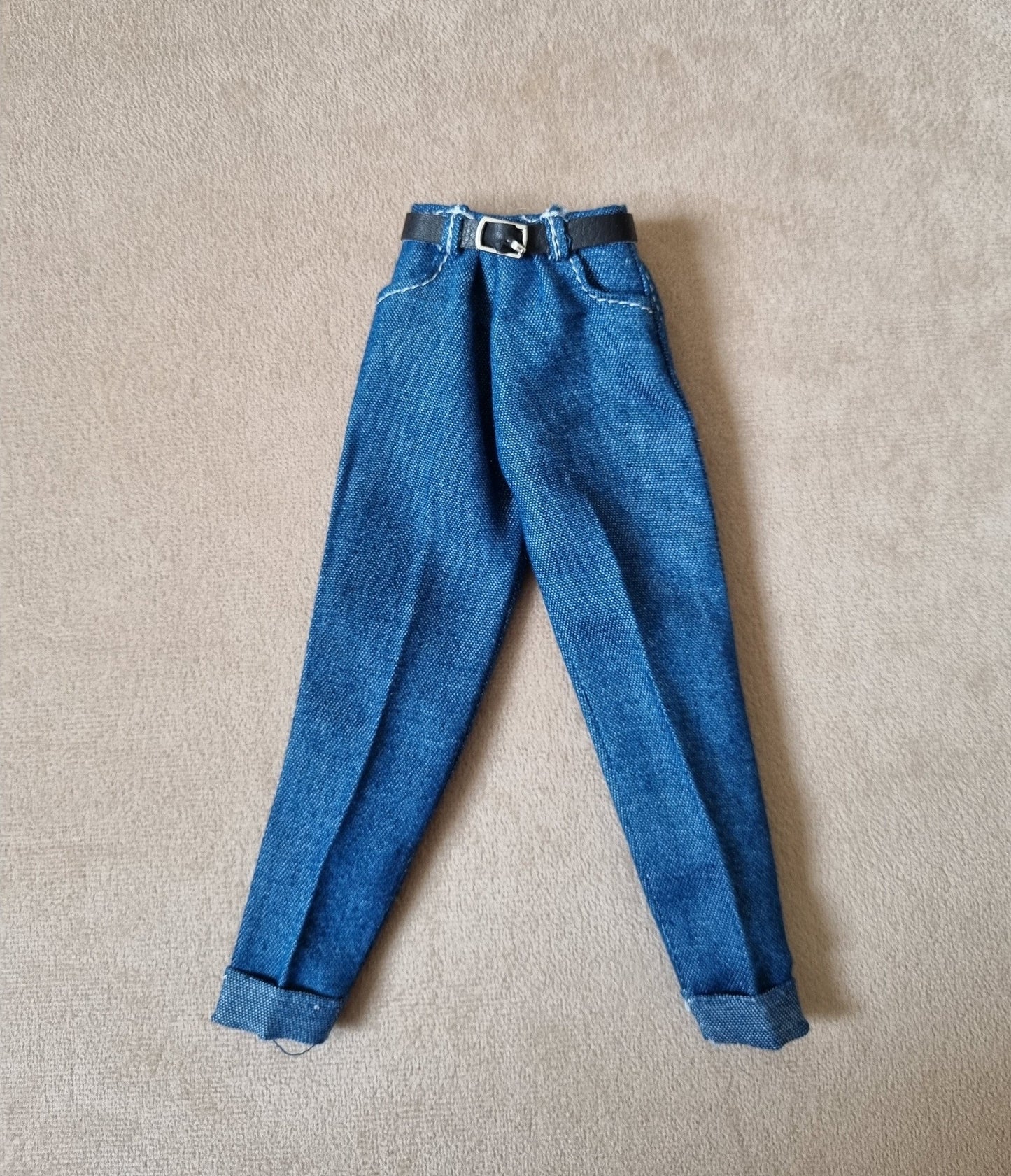 Doll denim overalls, jumpsuit for 11.5 inch dolls clothes