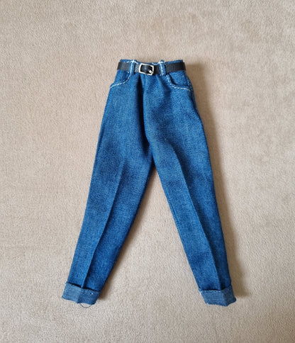 Doll denim overalls, jumpsuit for 11.5 inch dolls clothes