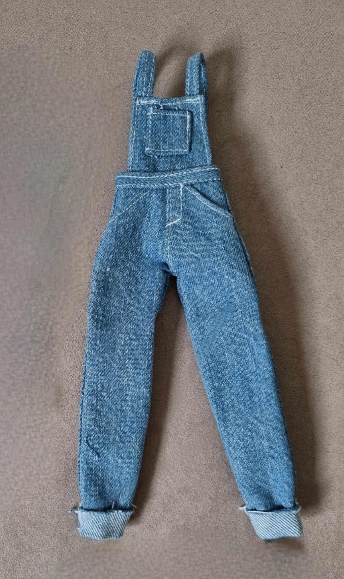 Doll denim overalls, jumpsuit for 11.5 inch dolls clothes