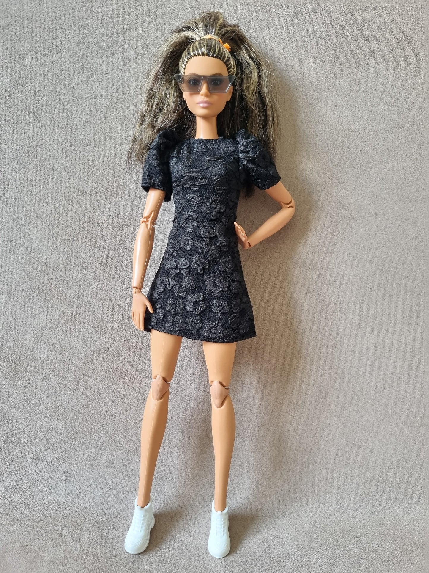 Black dress for barbie , 11.5' doll