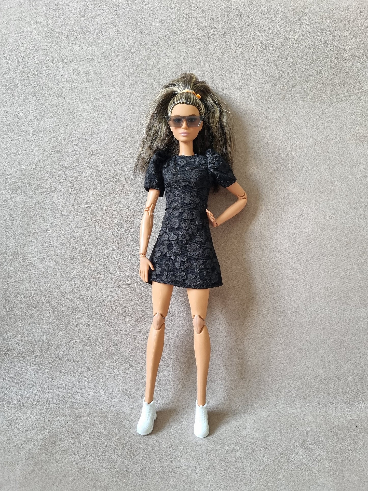 Black dress for barbie , 11.5' doll