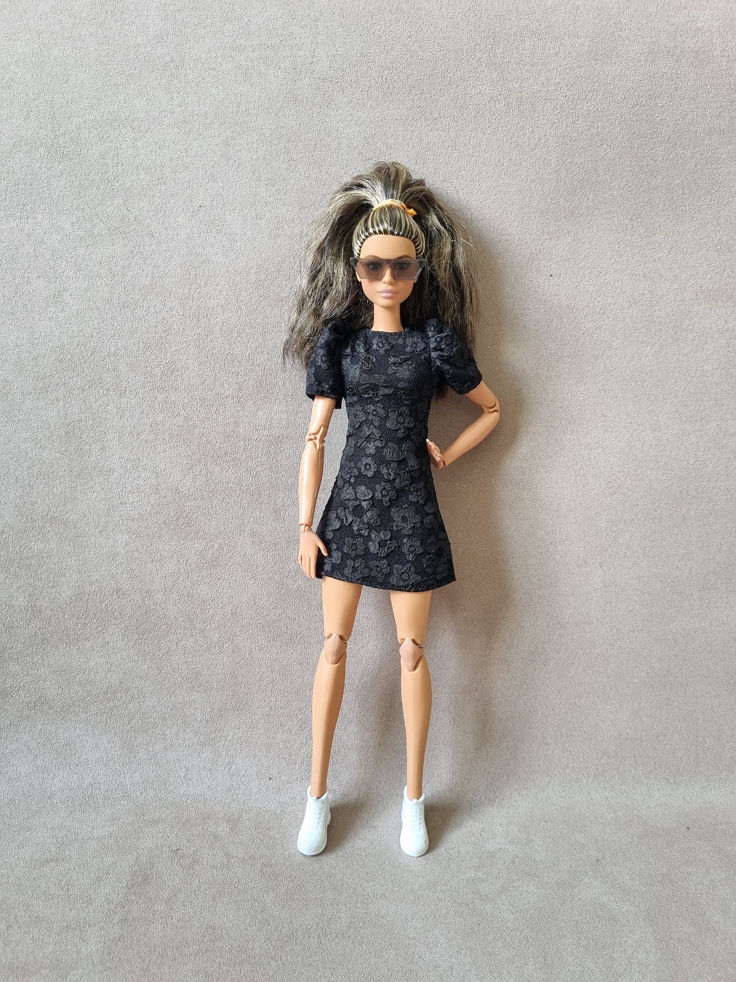 Black dress for barbie , 11.5' doll