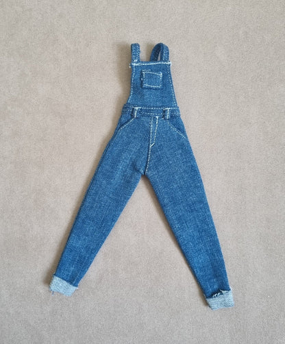 Doll denim overalls, jumpsuit for 11.5 inch dolls clothes