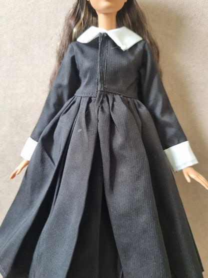 Black dress for barbie , 11.5' doll