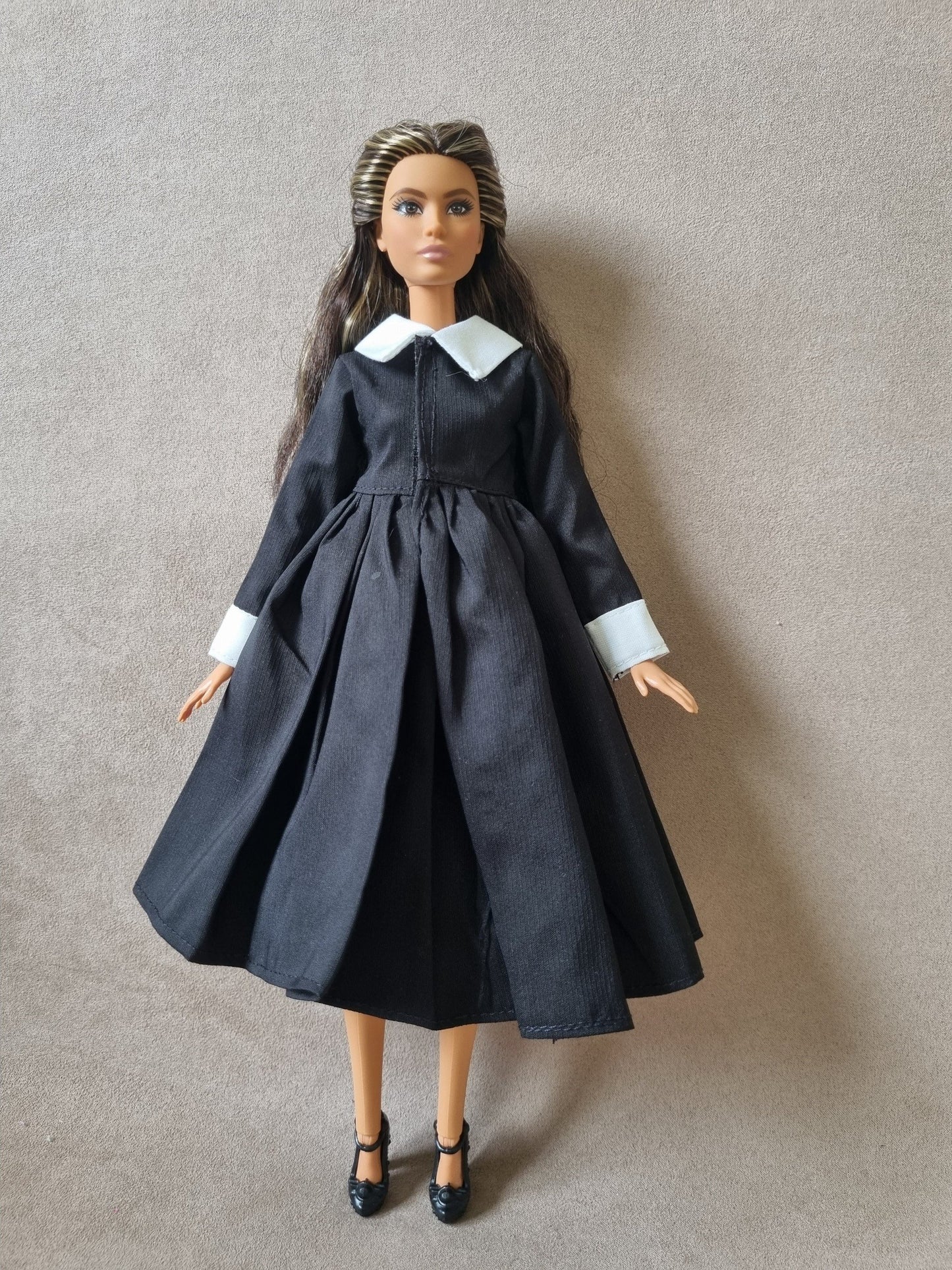 Black dress for barbie , 11.5' doll