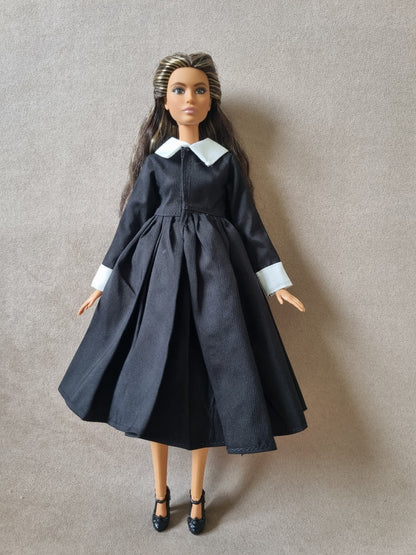 Black dress for barbie , 11.5' doll