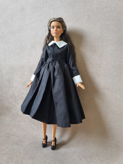 Black dress for barbie , 11.5' doll