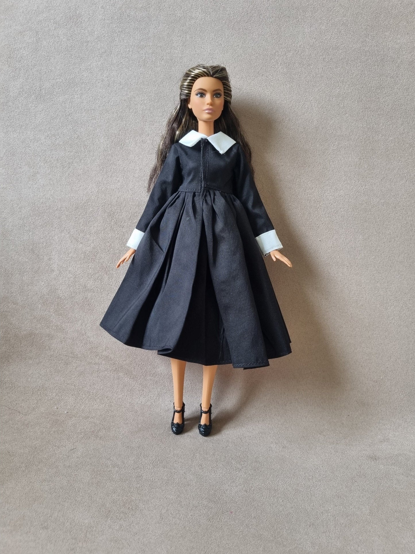 Black dress for barbie , 11.5' doll