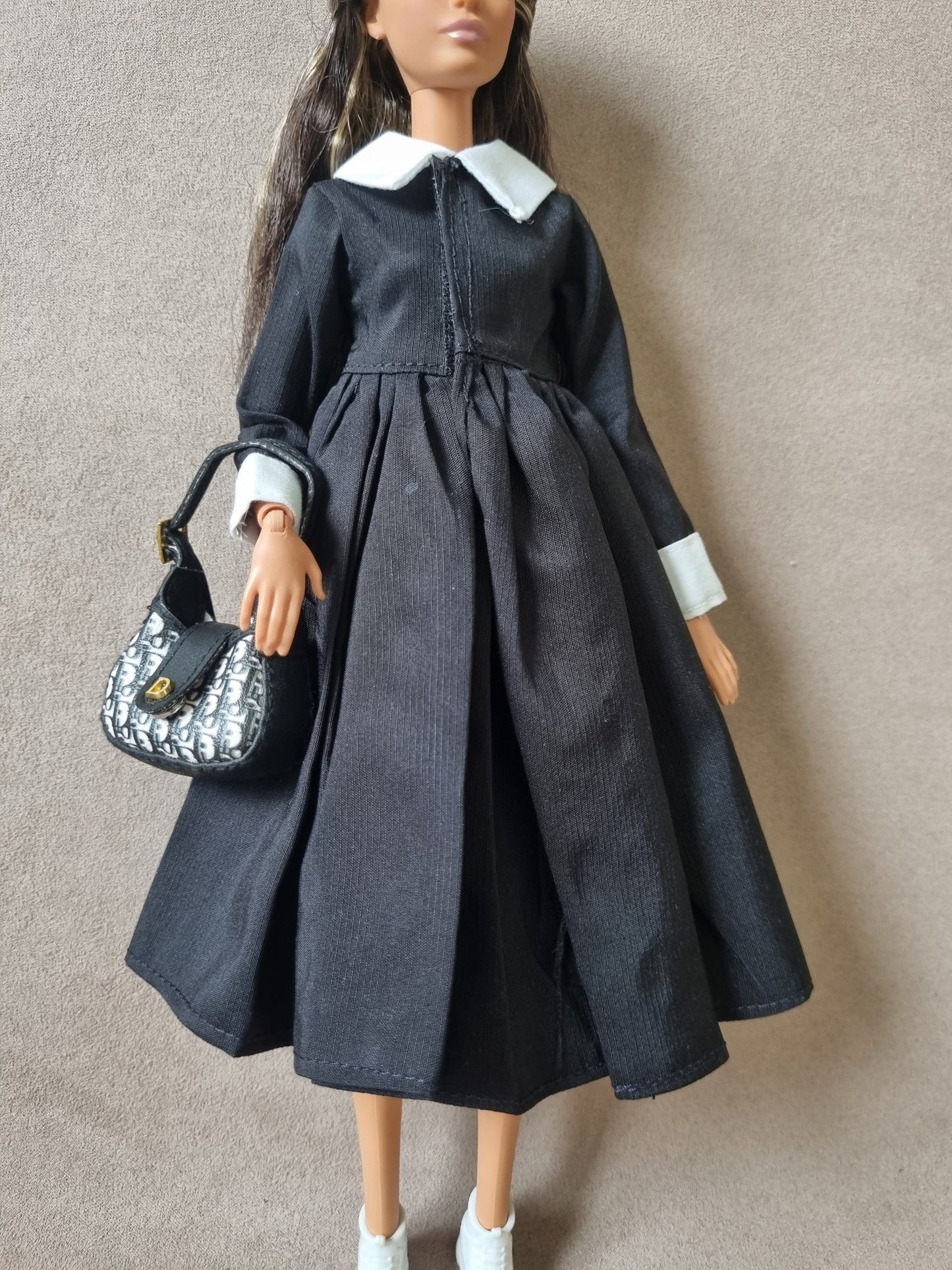 Black dress for barbie , 11.5' doll