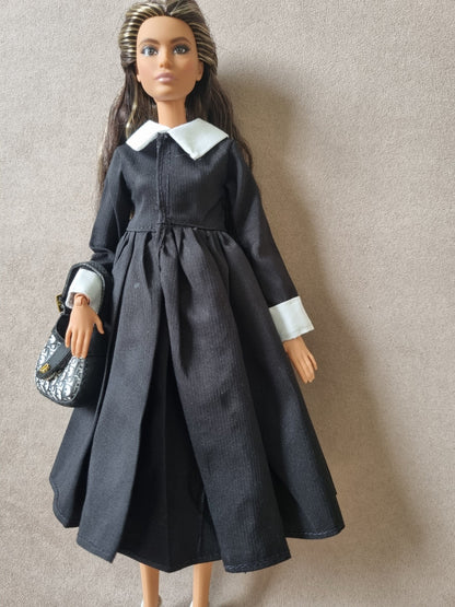 Black dress for barbie , 11.5' doll